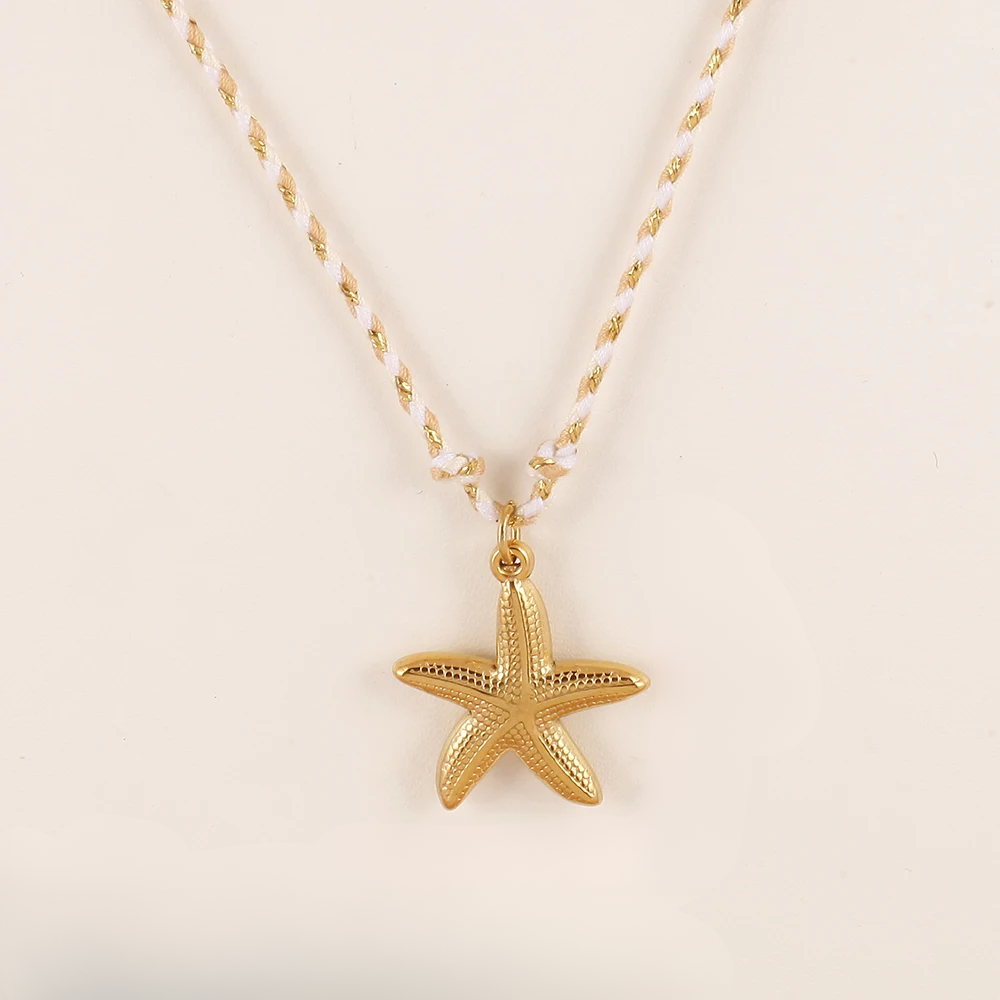 Collar Estrella de Mar Dorada