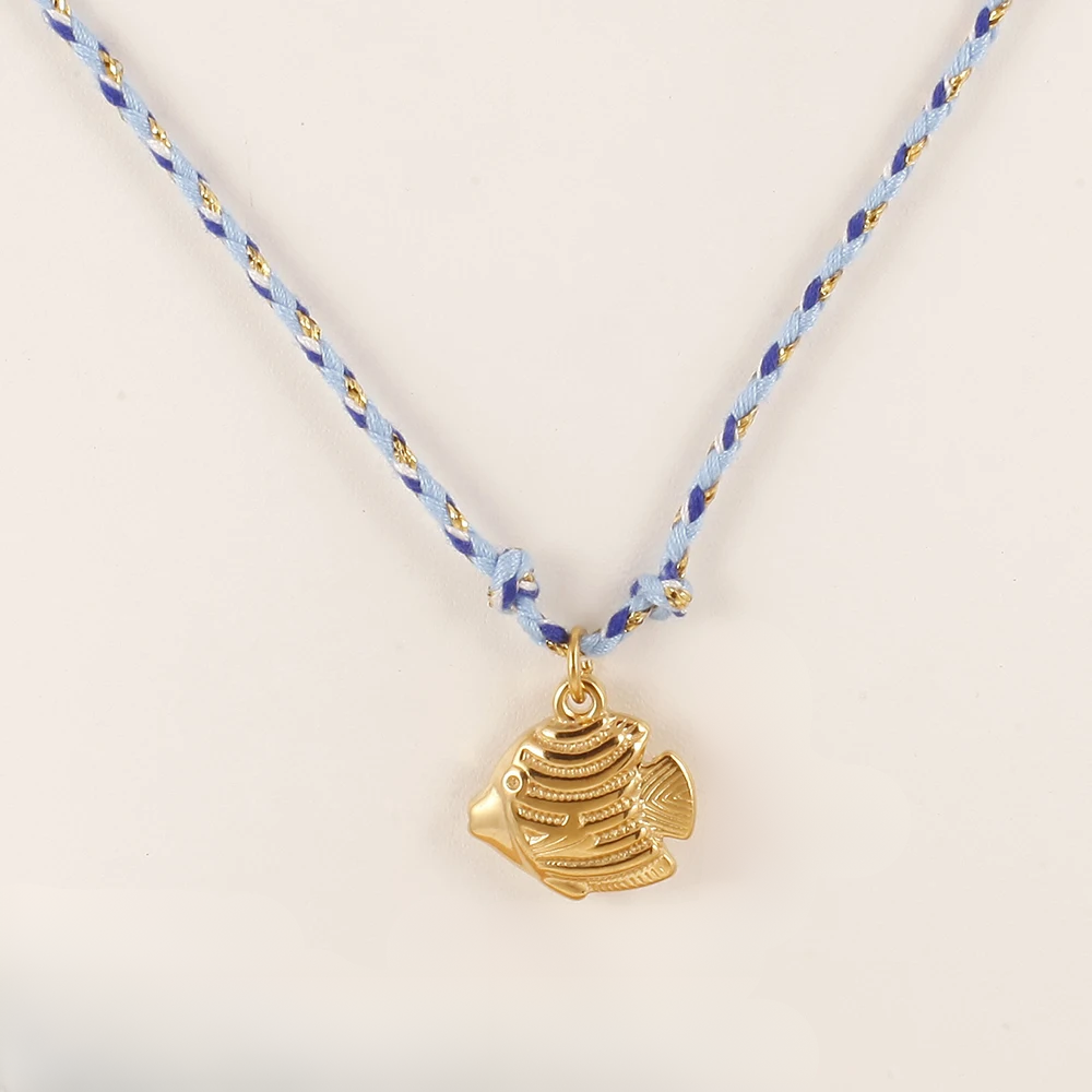 Collar Pez Mariposa Dorado